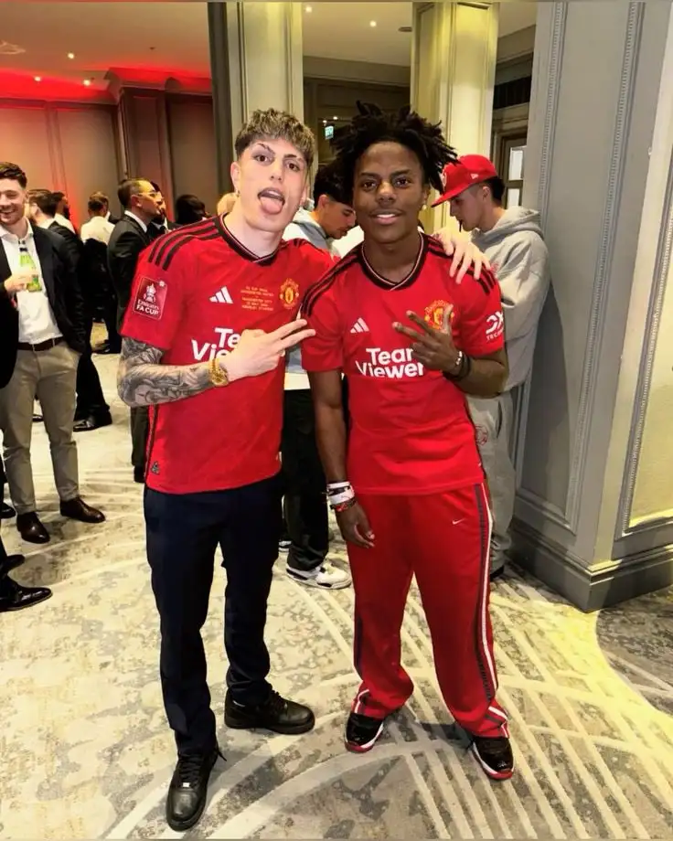 Alejandro Garnacho Stirs Controversy by Inviting iShowSpeed to FA Cup Final Celebrations