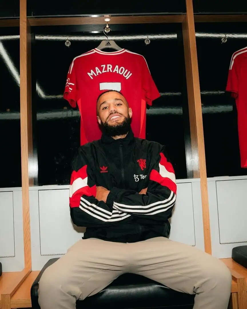 Mazraoui absent from Man United training; winger Sam Mather drafted in for 3-4-2-1 drills