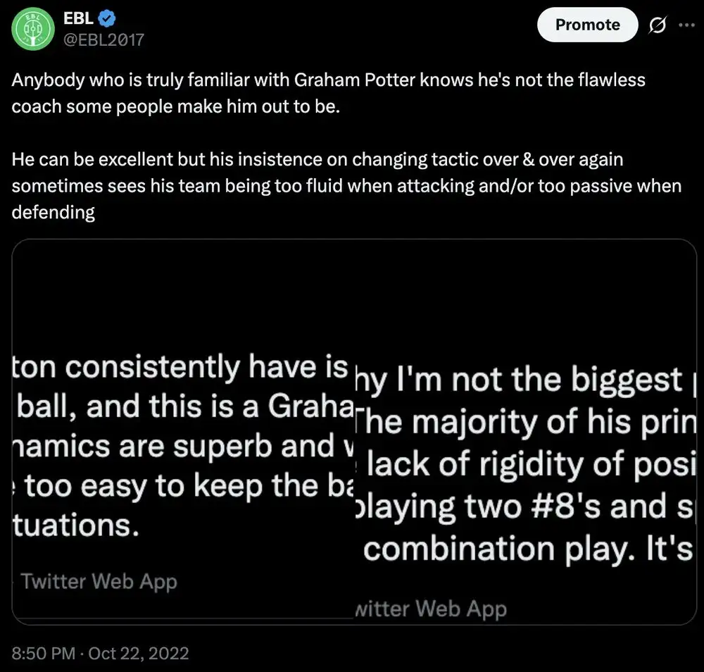Graham Potter’s philosophy under fire: the debate that won’t go away