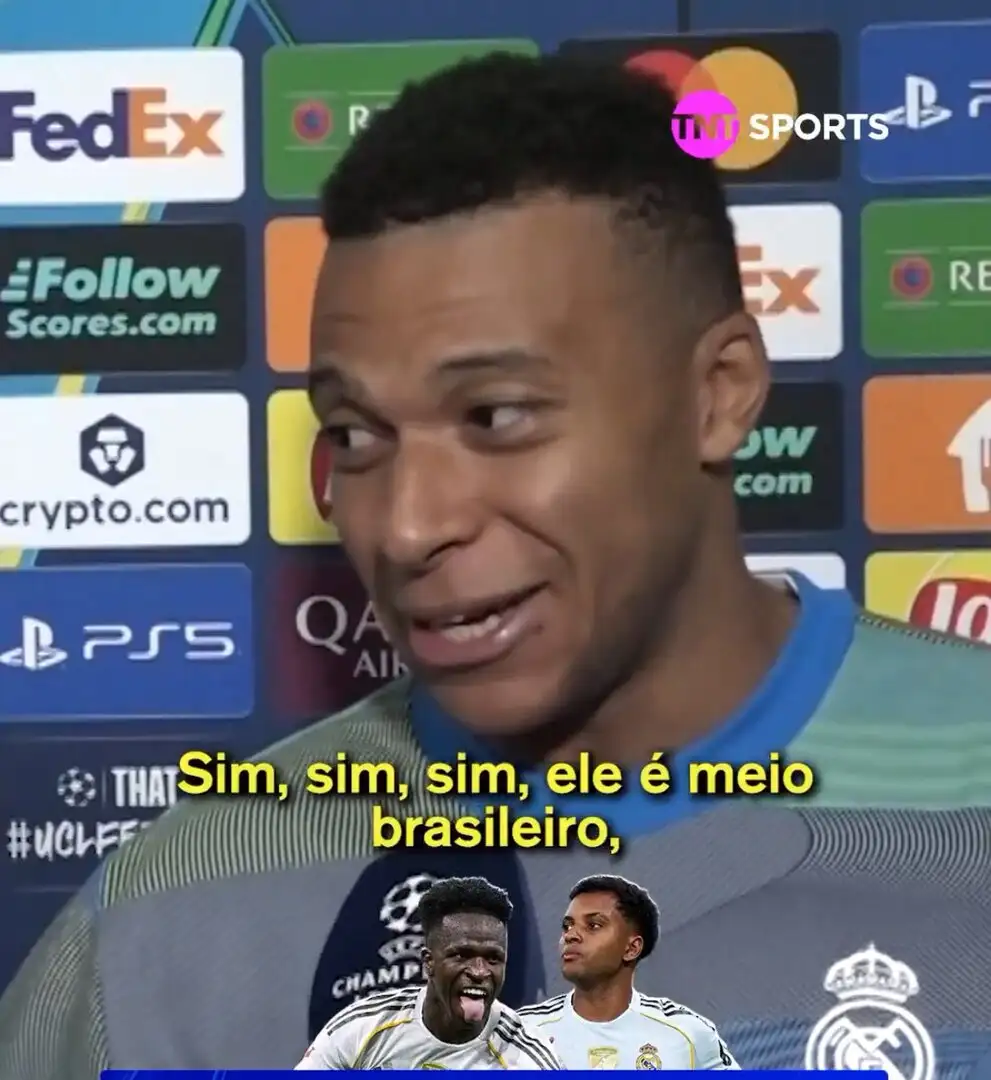 Mbappé professes love for Brazil, teases Camavinga’s “half-Brazilian” vibe in TNT Sports chat