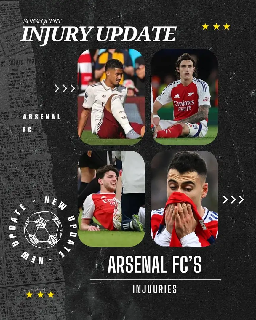 Arsenal rocked: William Saliba withdrawn at half-time vs Crystal Palace, rival view predicts lengthy layoff