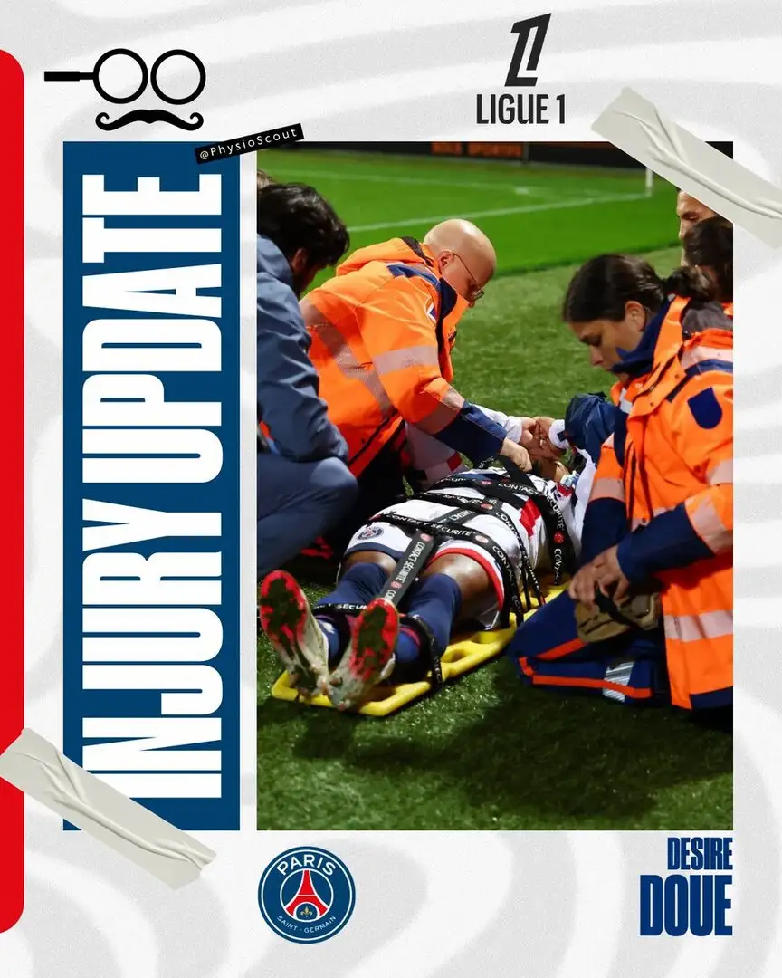 Désiré Doué suffers suspected proximal hamstring strain — Rennes braced for a long spell out