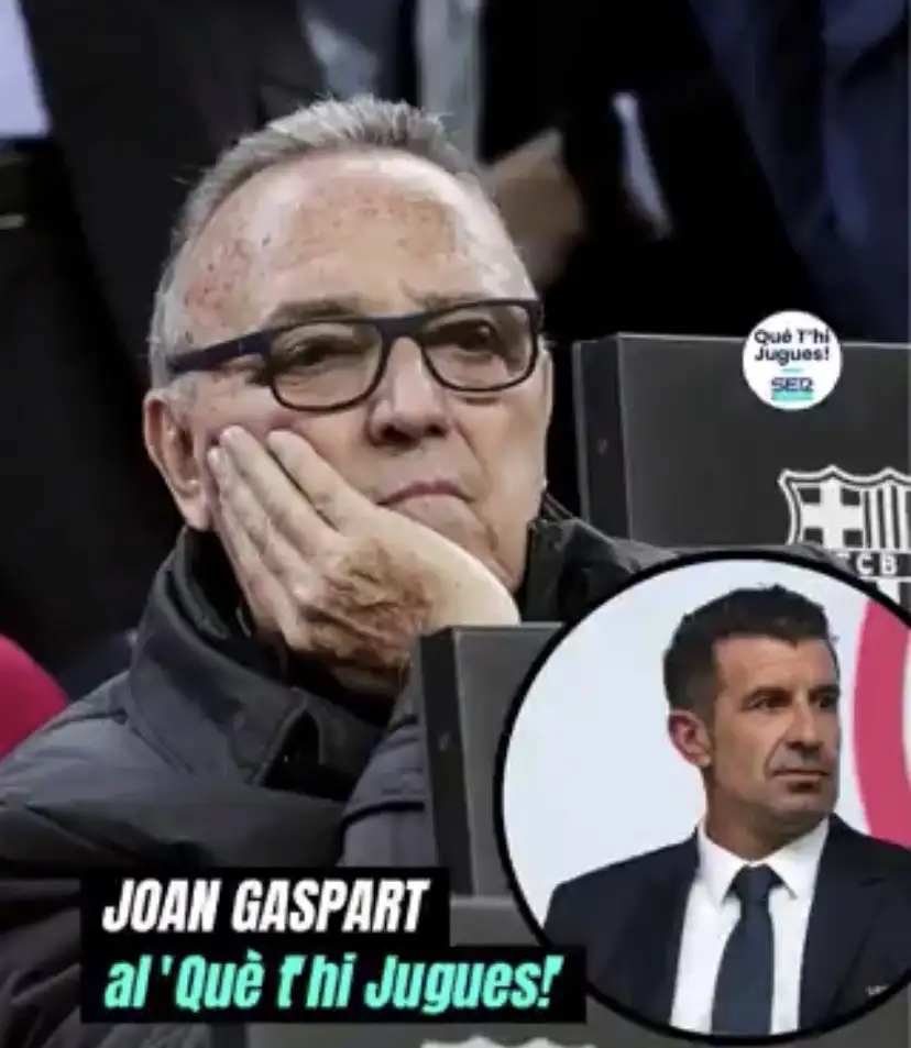 Gaspart draws the line: no greeting for Luis Figo at Montjuïc today
