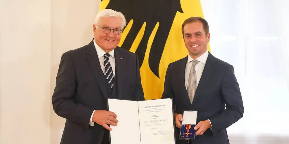 Philipp Lahm receives Germany’s Order of Merit on Unity Day