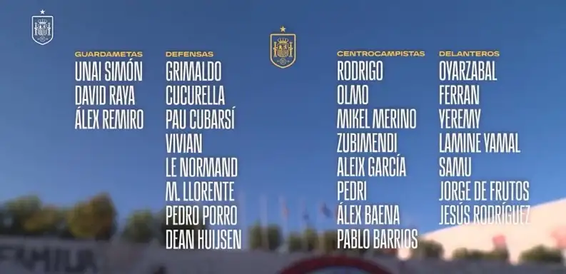 Spain call up Barça core: Lamine Yamal, Pau Cubarsí, Pedri, Ferran Torres and Dani Olmo