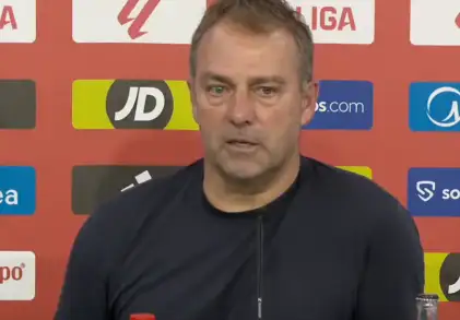 Flick doubles down on ‘learn and stay positive’ mantra as Barça fans rage at high line