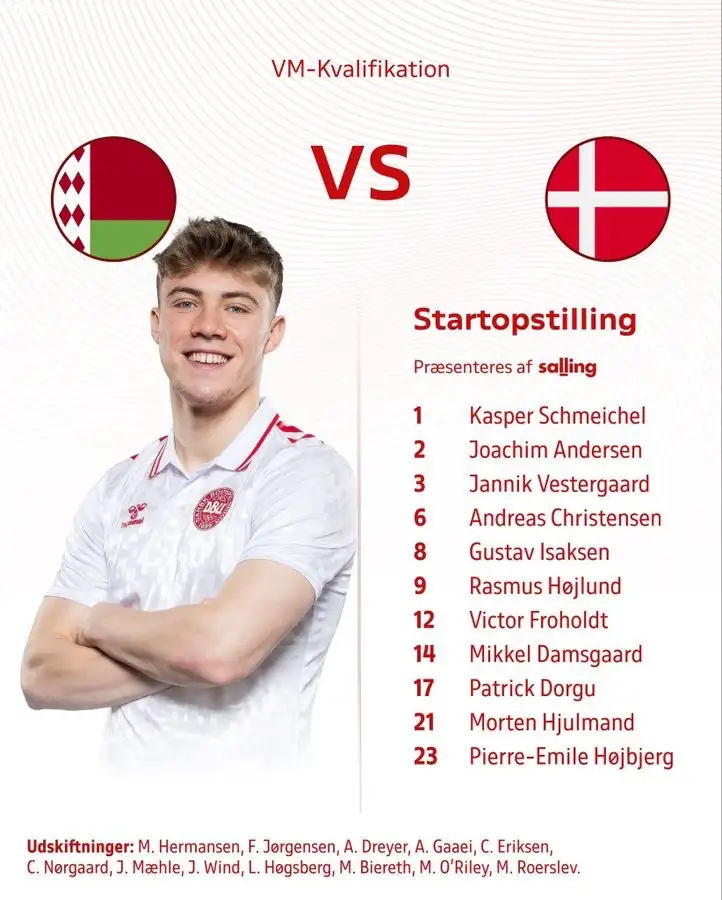 Official: Andreas Christensen starts for Denmark vs Belarus