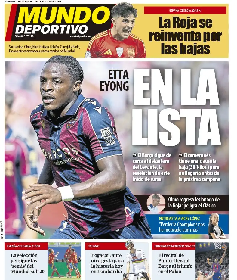 Barcelona add La Masia striker Etta Eyong to priority shortlist — Mundo Deportivo