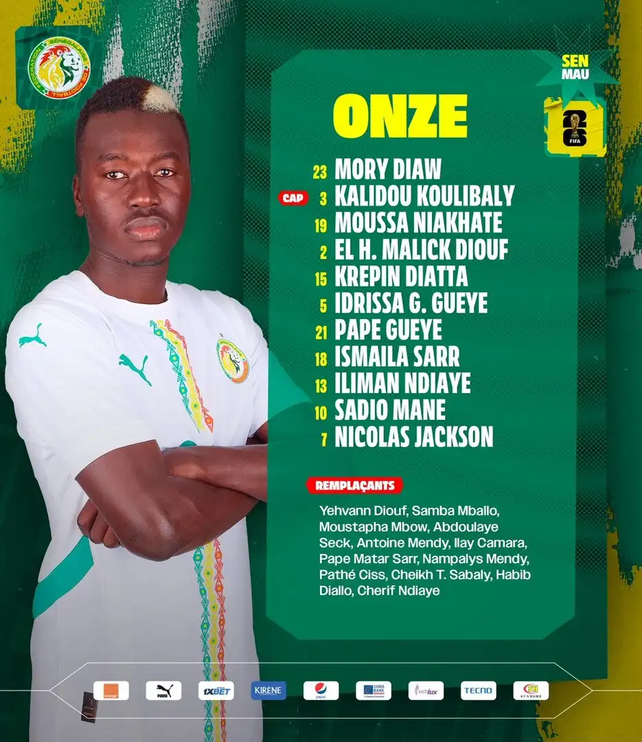 Nicolas Jackson starts for Senegal vs Mauritania in World Cup qualifier