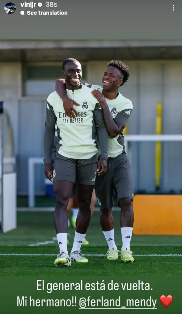 Vinícius Jr: 'The general is back' — Ferland Mendy returns, but durability doubts loom at Real Madrid
