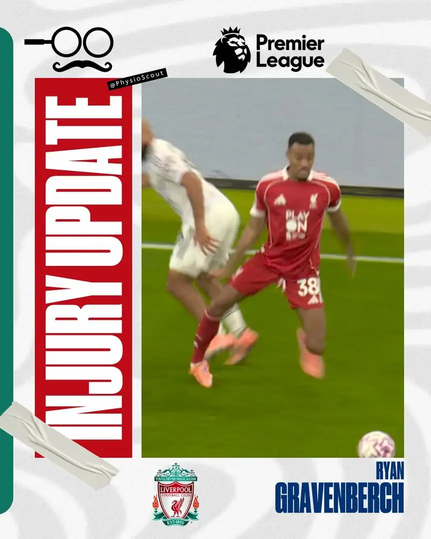 Ryan Gravenberch suffers suspected lateral ankle sprain vs Man United — long layoff looming for Liverpool