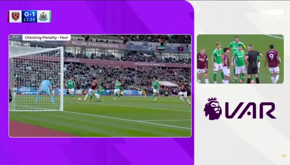 West Ham’s VAR-checked penalty: why the on-field call was right
