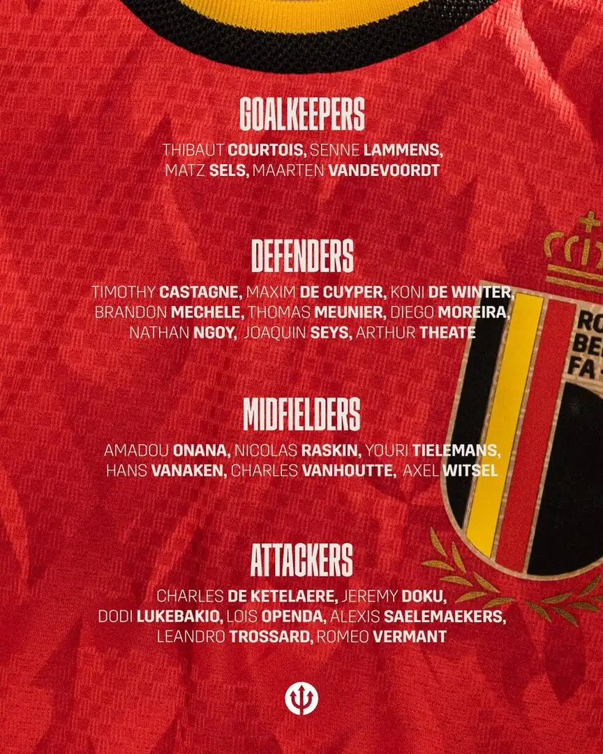 Official: Thibaut Courtois returns to Belgium squad for World Cup qualifiers