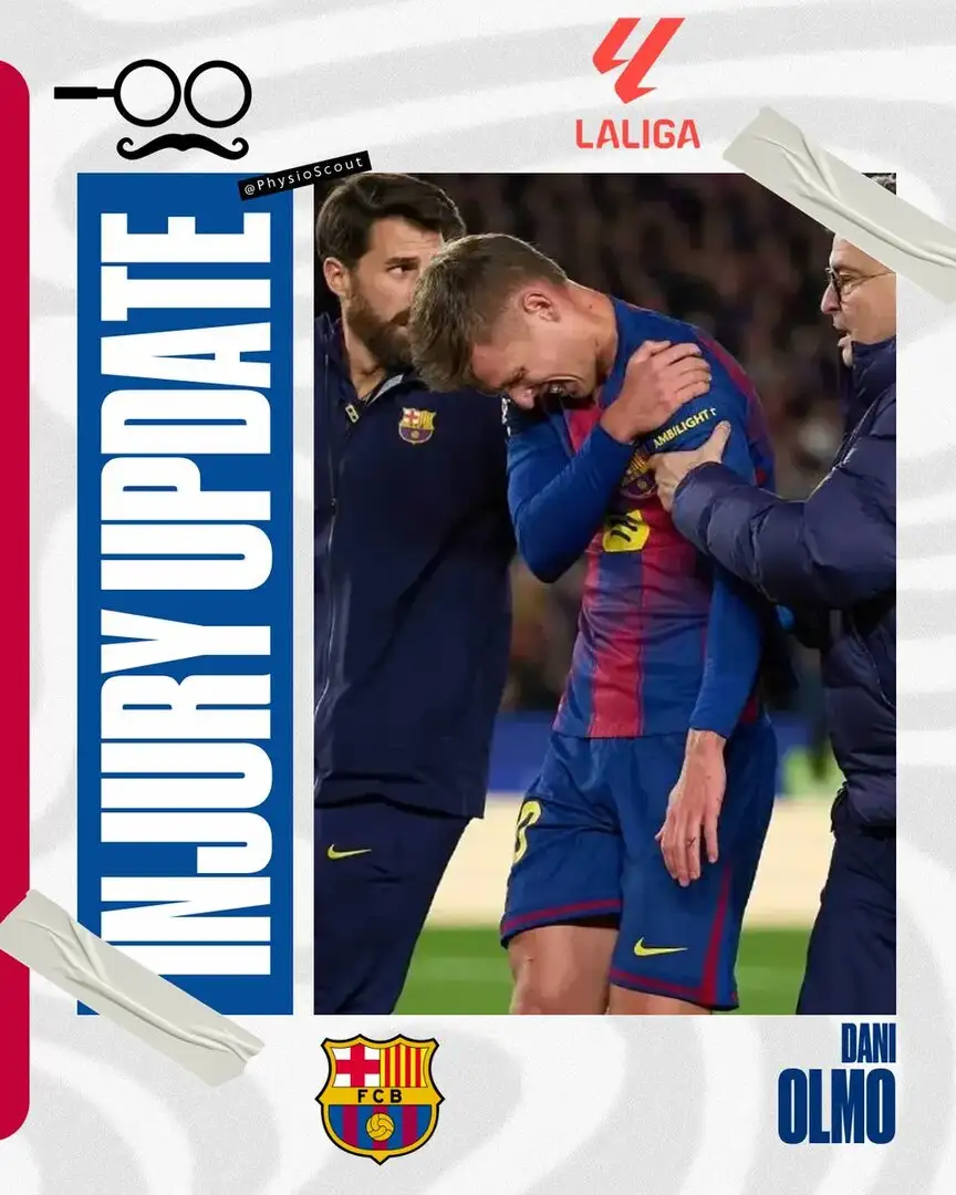 Dani Olmo suffers suspected shoulder subluxation after goal vs Atlético