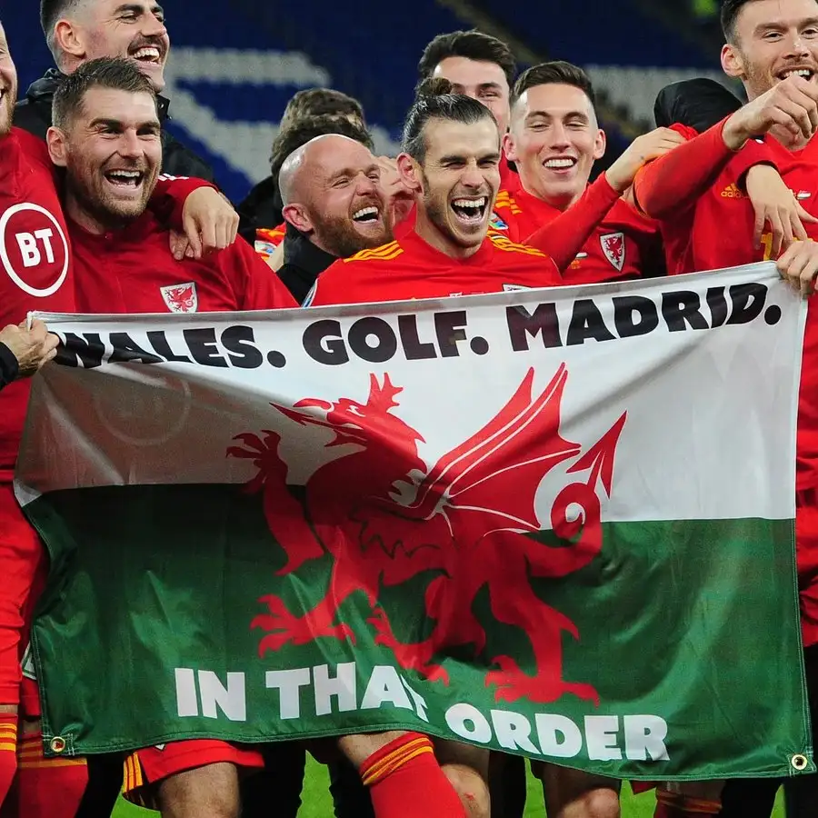 Gareth Bale explains the 'Wales. Golf. Madrid' flag - context over controversy