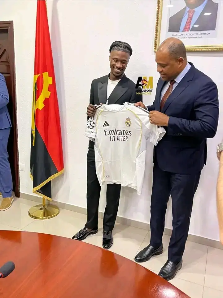 Eduardo Camavinga honors his roots in Angola with a family visit to the Ministry of Youth and Sports