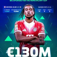 Michael Olise hits €130m market value: Bayern’s triple‑digit superstar reshapes the market photo