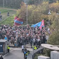 West Ham fans stage mass protest outside London Stadium with 'GSBOUT' chants photo