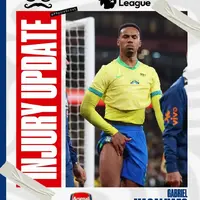 Gabriel Magalhaes suffers groin scare on Brazil duty - Arsenal face nervous wait photo