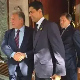 Laporta and Al-Khelaïfi share pre-match lunch in Barcelona as Barça–PSG buzz and charity drive build