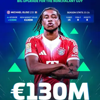 Michael Olise hits €130m market value: Bayern’s triple‑digit superstar reshapes the market