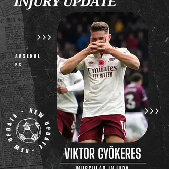 Viktor Gyökeres hamstring scare deepens: rival view predicts a long Arsenal absence