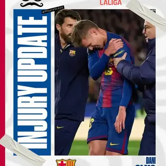 Dani Olmo suffers suspected shoulder subluxation after goal vs Atlético