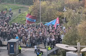 West Ham fans stage mass protest outside London Stadium with 'GSBOUT' chants photo