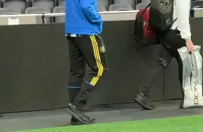 Benjamin Šeško limps out of Tottenham Hotspur Stadium with knee issue - RB Leipzig braced for a long wait photo