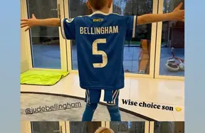Maddison’s son wears Bellingham’s kit - a wholesome moment bridging Spurs and Real Madrid photo