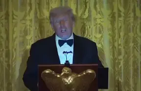 Cristiano Ronaldo greets President Trump in Washington as part of Saudi delegation photo