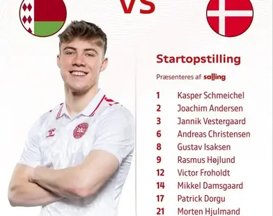 Official: Andreas Christensen starts for Denmark vs Belarus photo